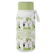 라이노라이프 스마트 온도 디스플레이 보온 텀블러, 라이트 로터스 그린, 1개, 480ml