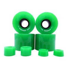 내마모성 롱보드 바퀴 스트리트 휠 지형에 크루저 교체 스케이트보드, 5. green, 1개