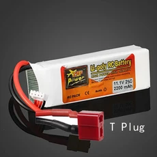11.1V 2200mAh 3S 25C 리포 배터리 RC 헬리콥터 항공기 쿼드콥터 자동차 비행기용 TXT60 플러그 포함, 01 1 pcs-T Plug, 01 11.1V
