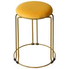 화장대 의자 거실 북유럽, 옐로우 벨벳