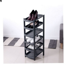 신발 정리대 플라스틱 조립식 현관 신발 수납장 다단 선반 조립형 다용도 자취방 정리함 원룸 6단 주방