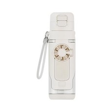 噴霧風扇水杯 Tritan 690ML, 白色, 1個