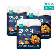 모나리자 데일리 안심 키친타올, 4개입, 3개
