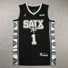 NBA 샌안토니오 스퍼스 2023시즌 1번 빅토르 웸반야마 시티 에디션 유니폼 농구 상의