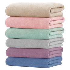 Toast Dog秒吸水神級毛浴巾組，蜜絲絨吸水毛巾/浴巾十八條組，多色可選，超取限定, 1個, 浴巾x2條 (顏色隨機