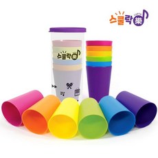 음악교구- 스쿨락 컵타컵 세트(6개), 1개, 색상