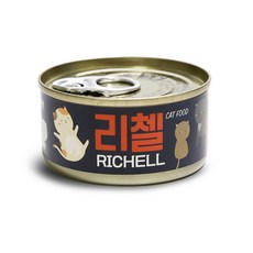테비토퍼 고양이 리첼 캔, 참치, 80g, 24개