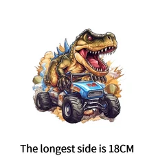 쿠쿠스토어 만화 소년 의류 공룡 열전달 패치 DIY 어린이 인쇄 다림질 프로그램에, 08 NTH-00133-2