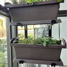 陽臺欄桿掛鉤花盆掛架 可調節懸掛置物架 花架窗臺室外鐵藝支架, 1個, 小號掛墻掛鉤一對,中等