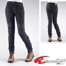 코미네 오토바이 팬츠 슬림핏 케블라 진 여성 데님 바지 PK-718II ONEWASH, O.WASH-BLUE-WL