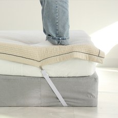 床墊固定夾, 白色, 4條