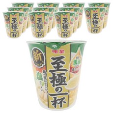 明星食品 極致一杯 雞肉鮮味鹽味拉麵 65g, 12個