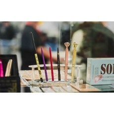 TAIWAN DH TATTOO SUPPLY S F 半永久紋繡筆 - 手榴彈手工筆 圓針3針/5針打霧專用, 1個, “手榴彈手工筆”藍色