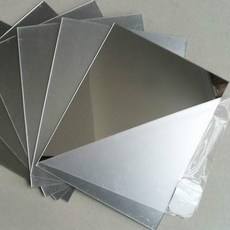 壓克力鏡面板 可訂製雕刻, 1個, 光亮銀色1毫米厚,長10cm*寬20cm