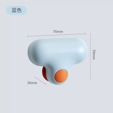 浴室玻璃擦 魔力擦 刮洗兩用矽膠清潔擦 水垢鏡面清潔神器 小T鏡子洗手台打掃用品, 1個, 藍色
