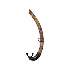 Spetton Fussion 2.0 自潛呼吸管 軟管，舒適矽膠材質，排水閥設計，自由潛水專用, Brown Camo