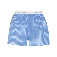 옴므걸스 로고 웨이스트밴드 스트라이프 복서 브리프