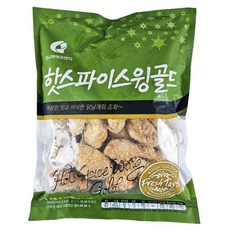 마니커 핫스파이스윙골드 냉동 1kg (g1) 매콤 닭날개 안주용 에어프라이어용 튀김용