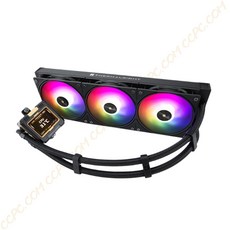 CPU散熱器利民FROZEN WARFRAME 360寒冰装甲可拆液晶ARGB一體式水冷 黑色 白色, 黑360款含風扇, 1個