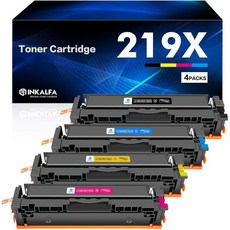 inkalfa 207A 207X 다기능 프린터 MFP M283fdw 토너 HP M255dw 컬러 레이저젯 프로 블랙 M282nw M283fdn M255nw W2210A W221, 219X 4PK Schwarz Cyan Gelb Mag