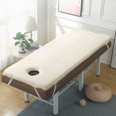 미용 전동베드 3cm 한의원용 베드 매트리스 쿠션, 190x80 정사각형 머리, 펄화이트 라텍스+메모리폼 6cm 버전