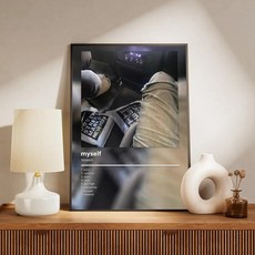 유명한 래퍼 그림 서예 캔버스 포스터 벽 예술 미적 장식 침실 카페 선물, A. 15X20cmFrameless