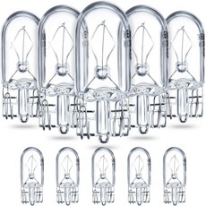 호노슨 1/4 웨지 베이스 12V 5W 전구 투명 크립톤 조명 전구 (20개), 10