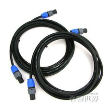 Canare 喇叭線, NL2FX二芯接頭, 黑, 2個, 4S8