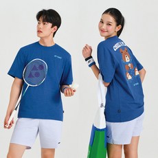 261TS042U 배드민턴 공용 오버핏 반팔 티셔츠 스포츠웨어