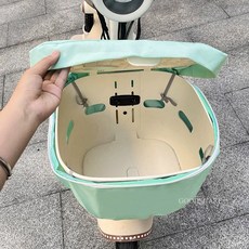 電動車車筐保護罩 防水防塵 適用於 愛瑪 臺鈴 雅迪 電瓶車, 綠色車筐包, 1
