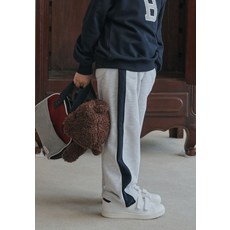 BEEN BZ57PT01GY 그레이 라인 배색 다이마루 팬츠 166478