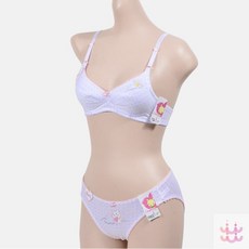 3보급창고 주니어 3단계 A컵 브라팬티세트 주니어여아속옷