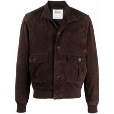 발스타 버튼 가죽 재킷