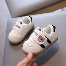 Annie 小熊圖案寶寶小白鞋 休閒鞋 學步鞋 童鞋 兒童運動鞋 板鞋 球鞋 懶人鞋 男童女童 中小童 嬰幼兒