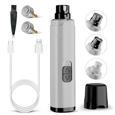 YGGDRA 업그레이드 반려견 네일 그라인더 LED 조명 및 2단 조절 전문가용 초조용 저진동 전기 반려동물 발톱 연마기