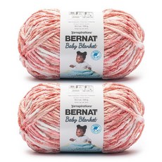 Bernat Baby Blanket 태비 실 - 1팩, 1 Pack, 꽃잎 핑크