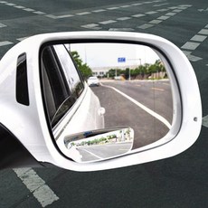 광각타입 보조미러 2개 각도조정 사각지대 사이드뷰 시야확보, 1개, 사각형 2개 1세트