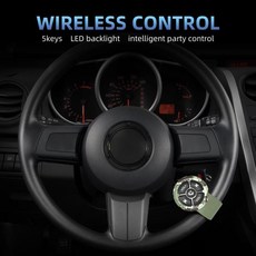 호환 AD 오토바이 블루투스 호환 미디어 볼륨 단추 자동차 스티어링 무선 리모컨 IOS 안드로이드 폰 태블릿, 1개