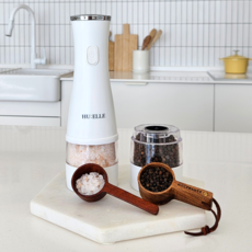 [HU:ELLE] 4세대 무선 충전식 소금 후추 전동 그라인더, HG-W0751