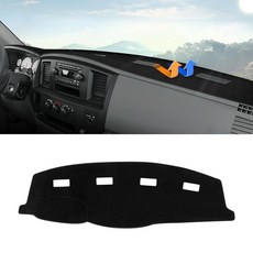 Autorder 토요타 타코마 1998-2004용 그레이 대시보드 커버 매트 액세서리 대시 업그레이드 폴리에스터 햇빛 가리개 눈부심 UV 광선 프로텍터 382851, 2006-2009 Dodge Ram