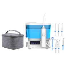 EMMAS 潔牙智能沖牙機 EE-68，多段水壓調節，無線感應充電，便攜式設計，全家適用, 白色, EE-68