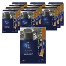 ChottoZeitakunaKohiten 巴西優質即溶黑咖啡粉隨身包, 12個, 20入, 2g