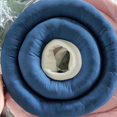寵物防水伊麗莎白圈 貓咪狗狗恢復脖套 防舔加深加大型犬用, 深邃藍,S直徑25cm(2層圈）, 1個