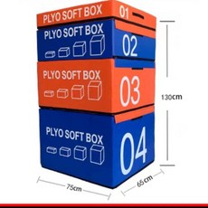 점핑 점프 박스 스텝 매트 소프트 장비 와드 운동 발판 플라이오, 8. 신형 어린이 오렌지블루