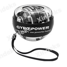 자이로볼 100kg 전완근 볼 근력 운동기구 GMS크립볼 악력기구, 플래티넘 블랙 컬러 조명, 1개, 플래티넘 블랙 컬러 조명