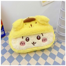 Chiikawa 플러시 가방 멜로디 Cinnamoroll 여행 휴대용 립스틱 스킨 케어 귀여운 잡화 보관, Pompompurin