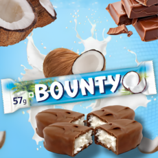 BOUNTY 바운티 밀크 코코넛초콜릿 낱개, 1개, 55g