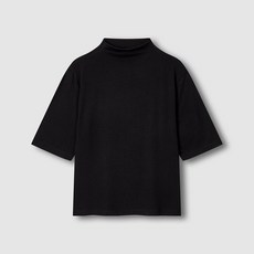JAJU 여 소프트 모크넥 5부 티셔츠 J115301003099 719113