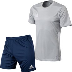 아디다스 반팔티 반바지 반팔 티셔츠 운동복 세트 남여공용 트레이닝복 + ALS 마스크