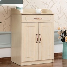 서비스테이블 카페 휴지통 거실 서랍 주방 캐비넷 선반, 골드 트림 화이트 60 60x40x90